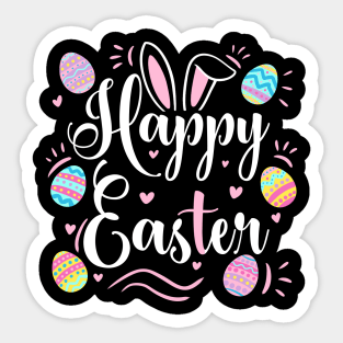 Fun happy easter a cute design for easter day Sticker